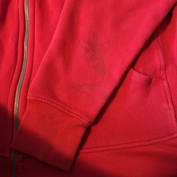 Lululemon Full-Zip Scuba Hoodie Red 20 - Picture 7 of 8
